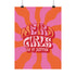 Weird Girls Retro Poster